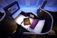 Virgin Australia business class flatbed